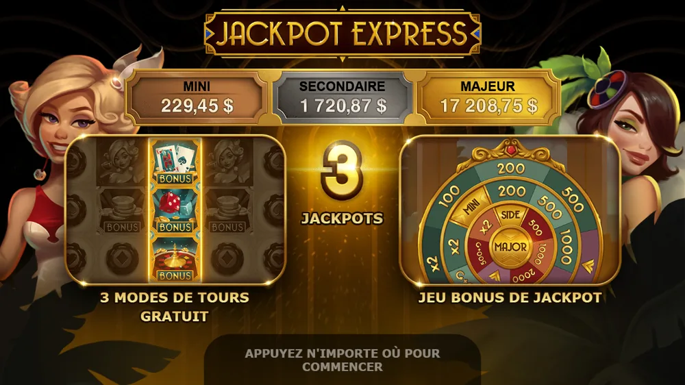 Jeu Jackpot Express de Yggdrasil ouvert sur Telbet depuis le Québec avec les jackpots Mini de 229,45 $, Secondaire de 1 720,87 $ et Majeur de 17 208,75 $