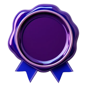 Sceau de cire violet