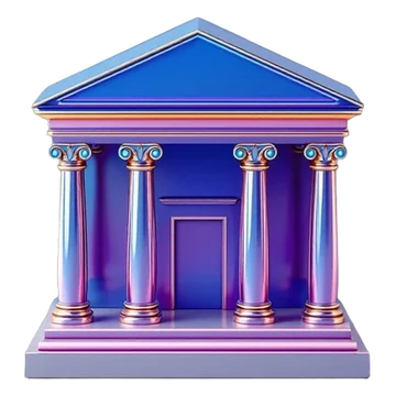 Édifice de banque à colonnes